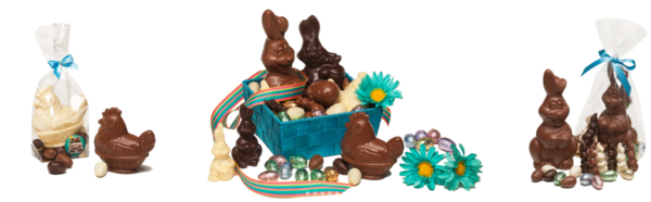Figuras de Chocolate de Pascua