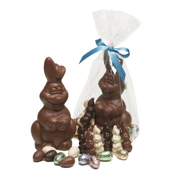 Figura Conejo de Chocolate con Leche Sonriente 250g - Monas de Pascua ( Agotado )