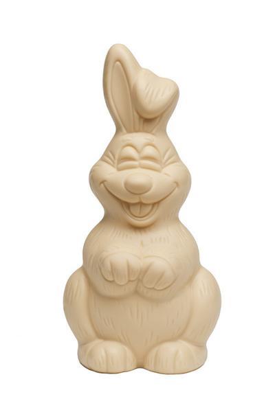 Figura Conejo de Chocolate Blanco Sonriente 250g - Monas de Pascua ( Agotado )