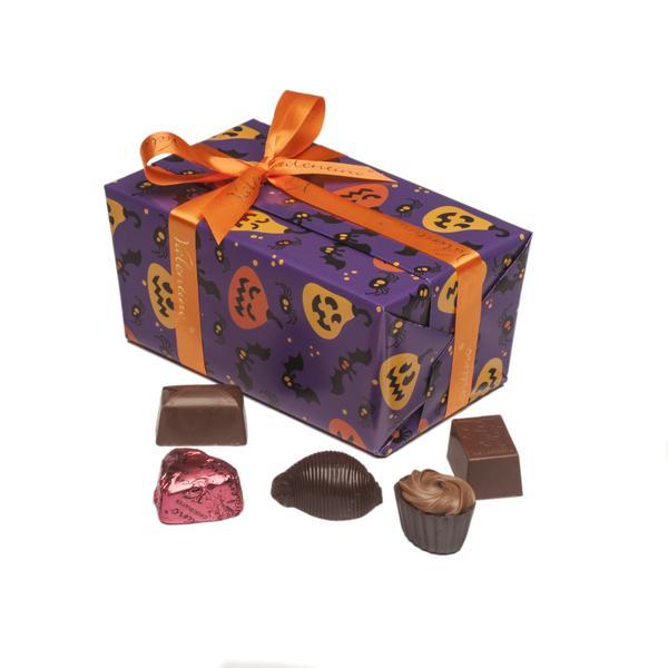Caja Regalo con Chocolates y Bombones Belgas surtidos para Halloween 500g