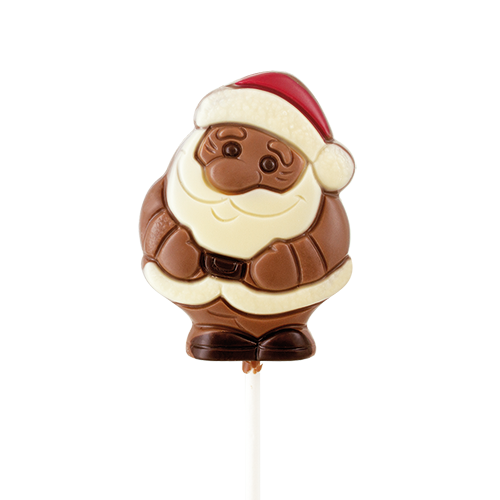 Piruletas de Chocolate Navidad - Papa Noel