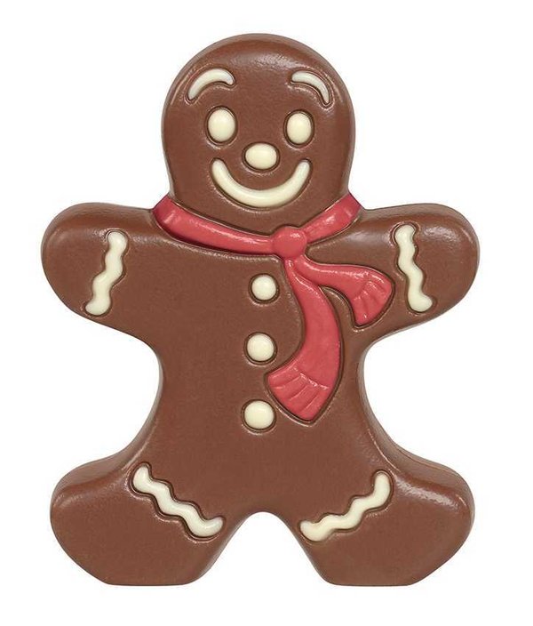Figura galleta de Jengibre ( Gingerbread ) de chocolate con leche 60g - Figura de navidad