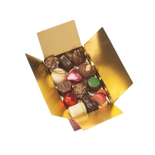 Caja de Bombones de Chocolates Belgas surtidas 500g
